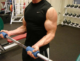 Curl de bíceps con "Fat Grip"